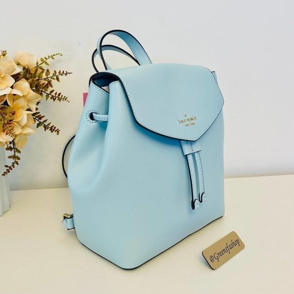 Kate spade Lizzie Medium Flap Backpack frosty sky - Picture 3 of 11